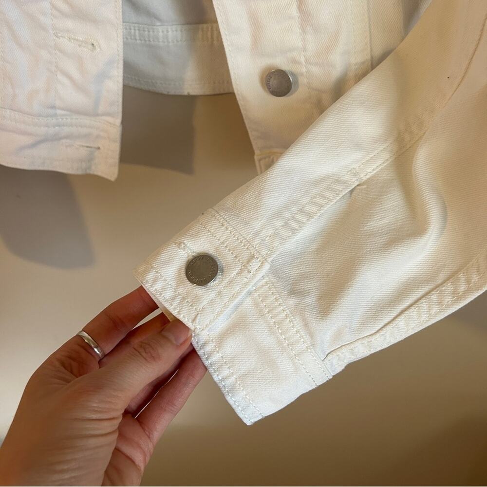 Universal Thread White Button Down Cotton Stretch… - image 6